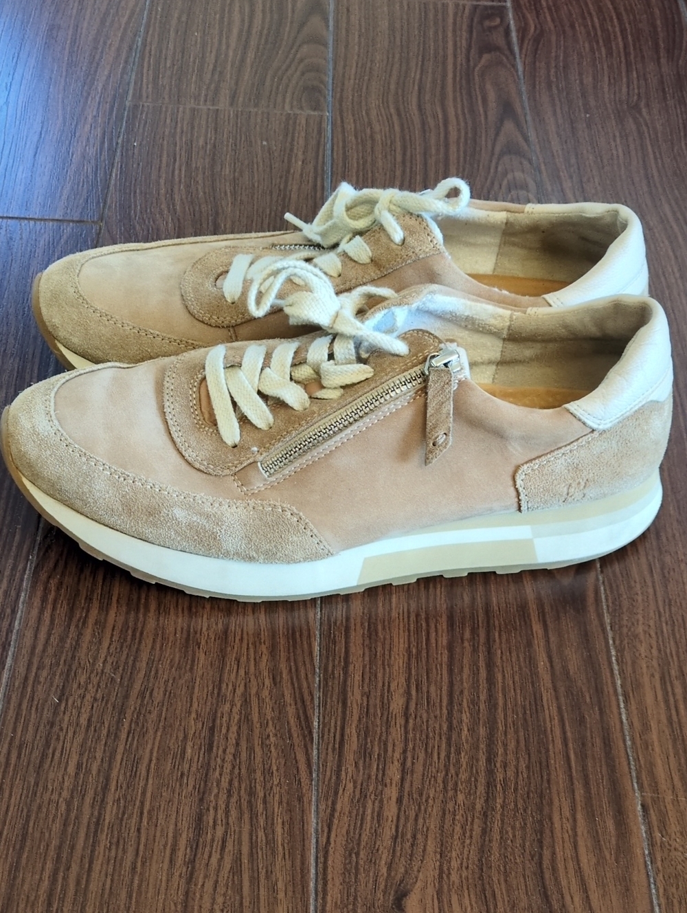 Paul Green Tan Suede Sneakers Sz 8.5